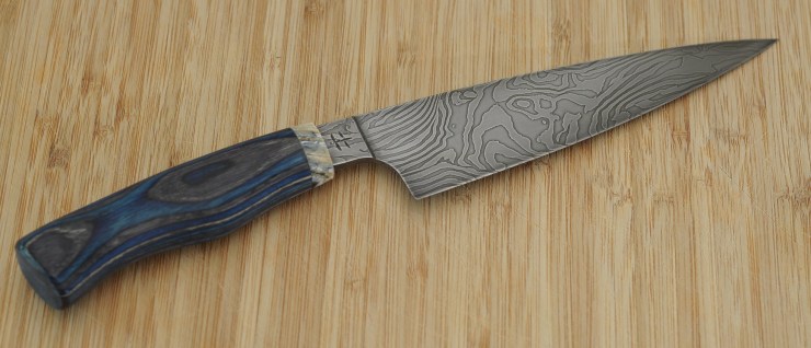 20181006_Kitchenknife_DamascusMolarWood_Back